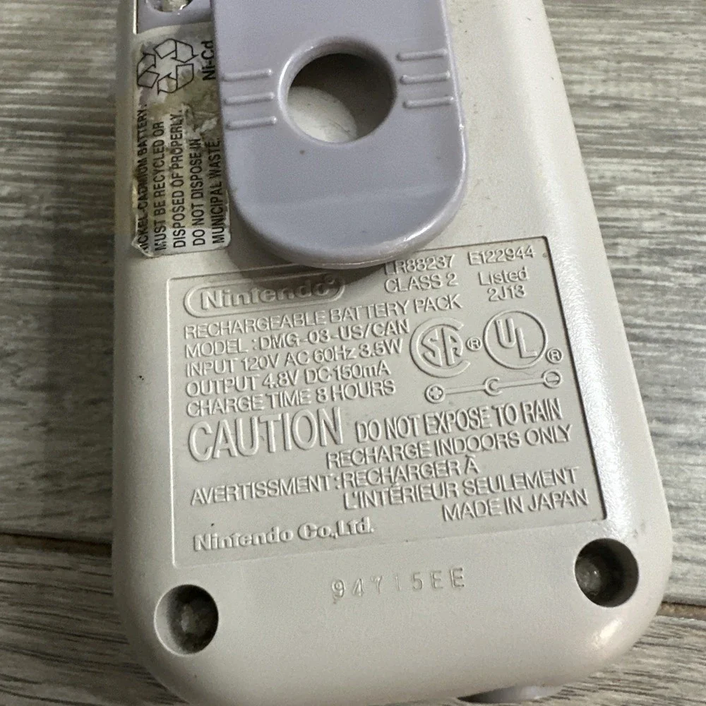 Nintendo Gameboy Rechargeable Battery Pack -‎  DMG-03 - Official - Parts Repair